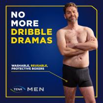 Tena Men Protective meeste bokserid mustad korduvkasutatavad