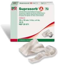 Suprasorb A+Ag alginaatside hõbedaga 10 x 10 cm  N10